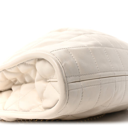 Gucci Calfskin Quilted Medium Deco Tote Bag Mystic White 9 of 10