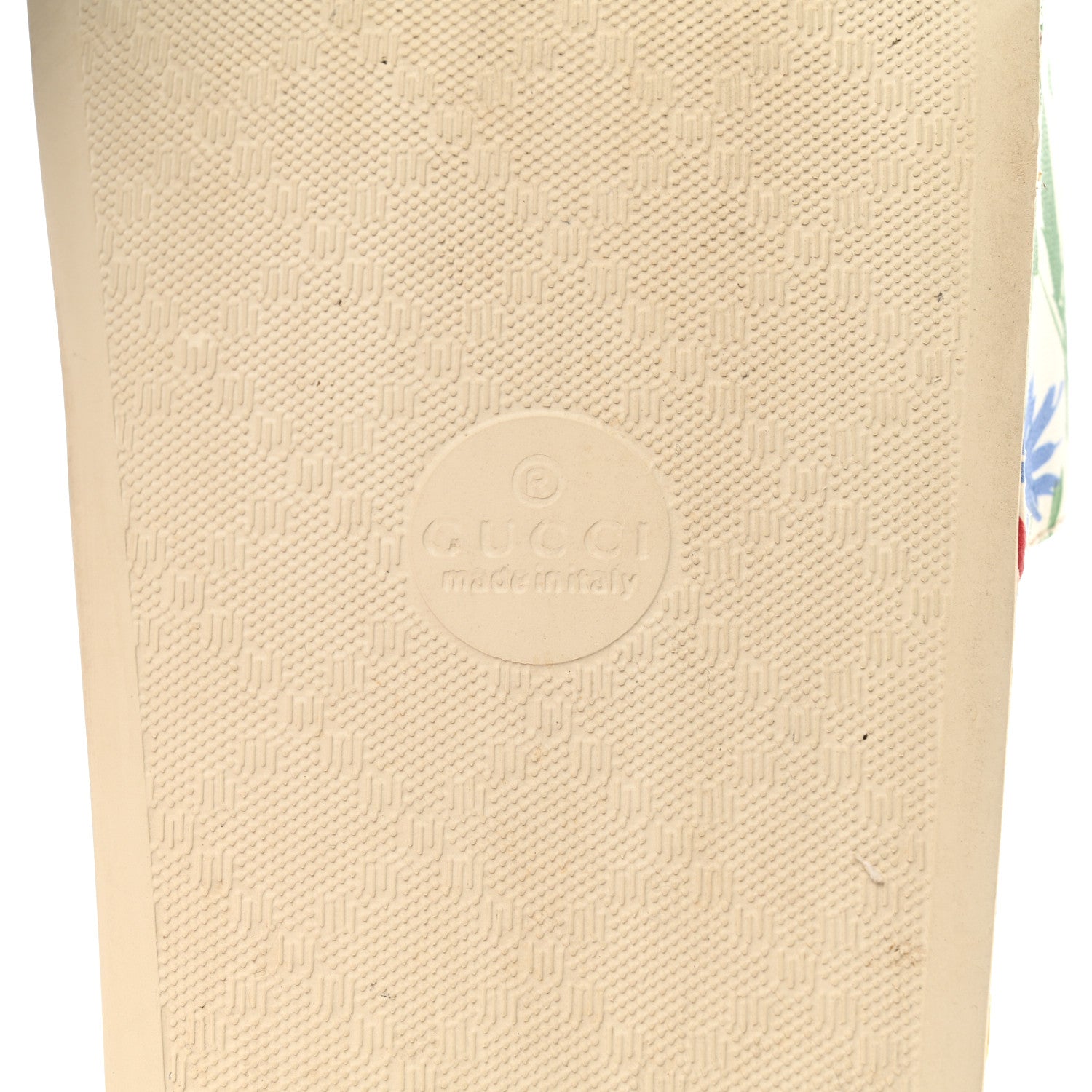 Gucci X KEN SCOTT Rubber Infinity Giardino d Apri Interlocking G Womens Pool Slide Sandals 39 Ivory Pink Wild Rose 8 of 8