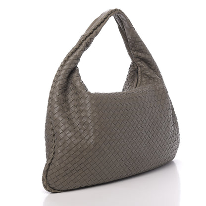 Bottega Veneta Nappa Intrecciato Large Veneta Hobo Grey 2 of 9