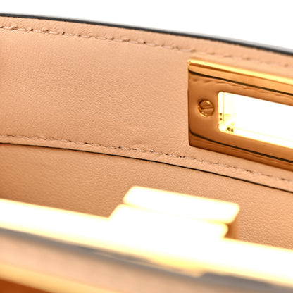Fendi Shiny Nappa Petite Peekaboo I SEE U Satchel Rosa Confetto 10 of 13