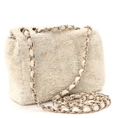 Chanel Sequin Small Single Flap White 3 of 10