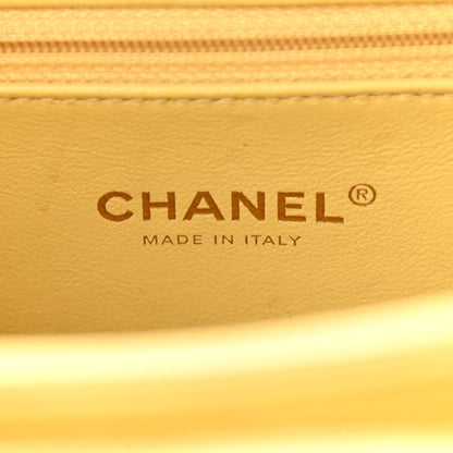 Chanel Caviar Quilted Medium CC Filigree Vanity Case Yellow 6 of 11