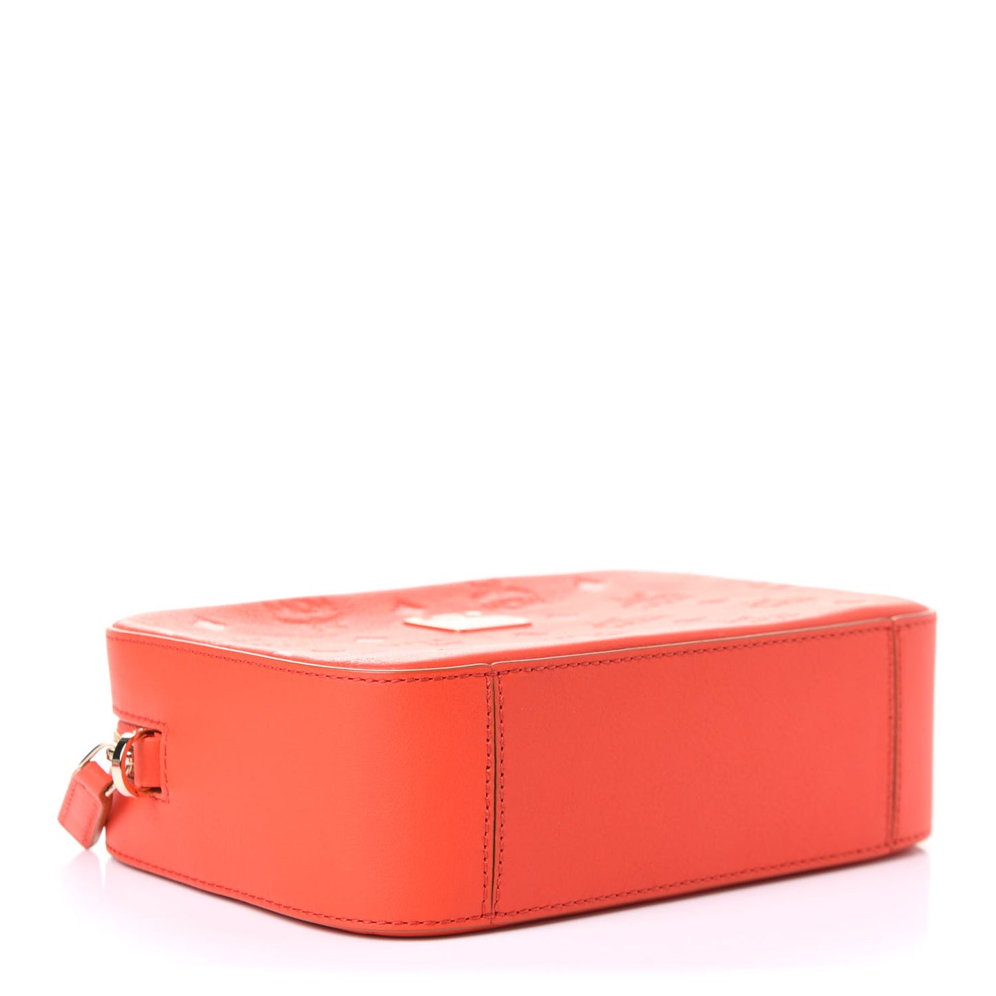 Calfskin Ottomar Monogram Klara Crossbody Bag Hot Coral