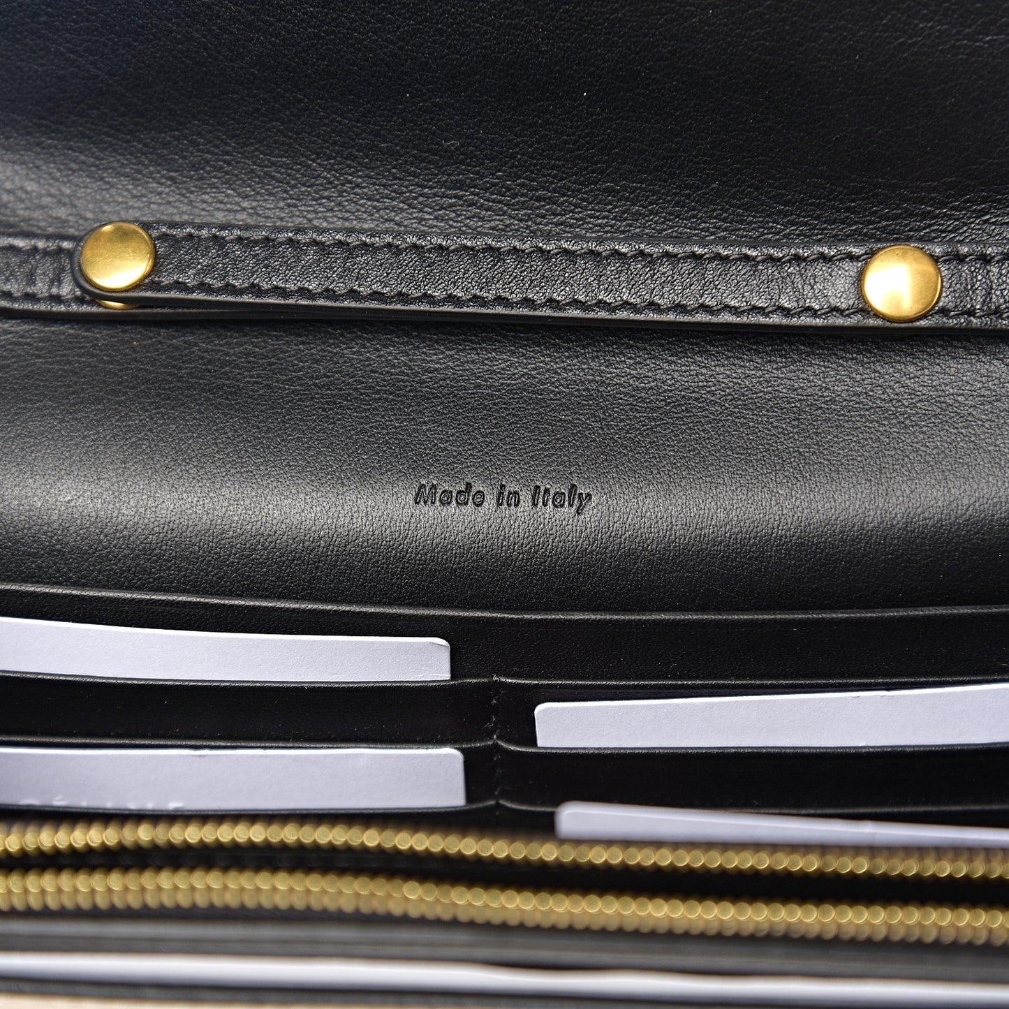 Shiny Calfskin Clutch On A Chain Multicolor