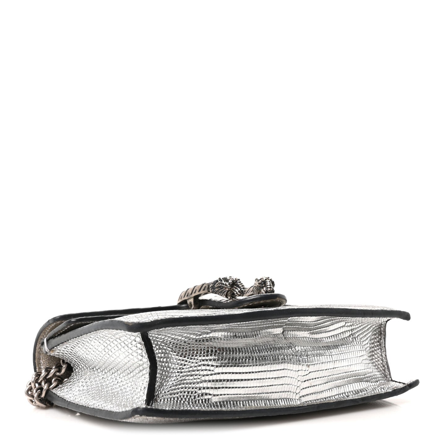 Lizard Super Mini Dionysus Bag  Silver