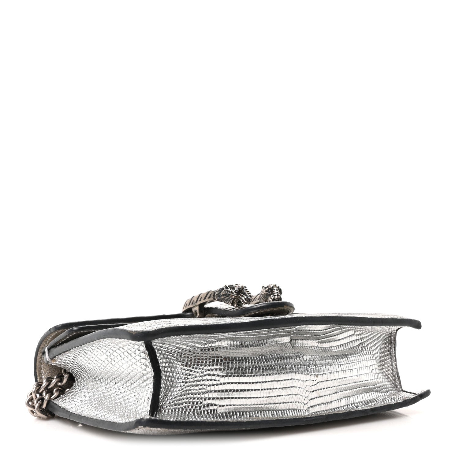 Gucci Lizard Super Mini Dionysus Bag  Silver 3 of 8
