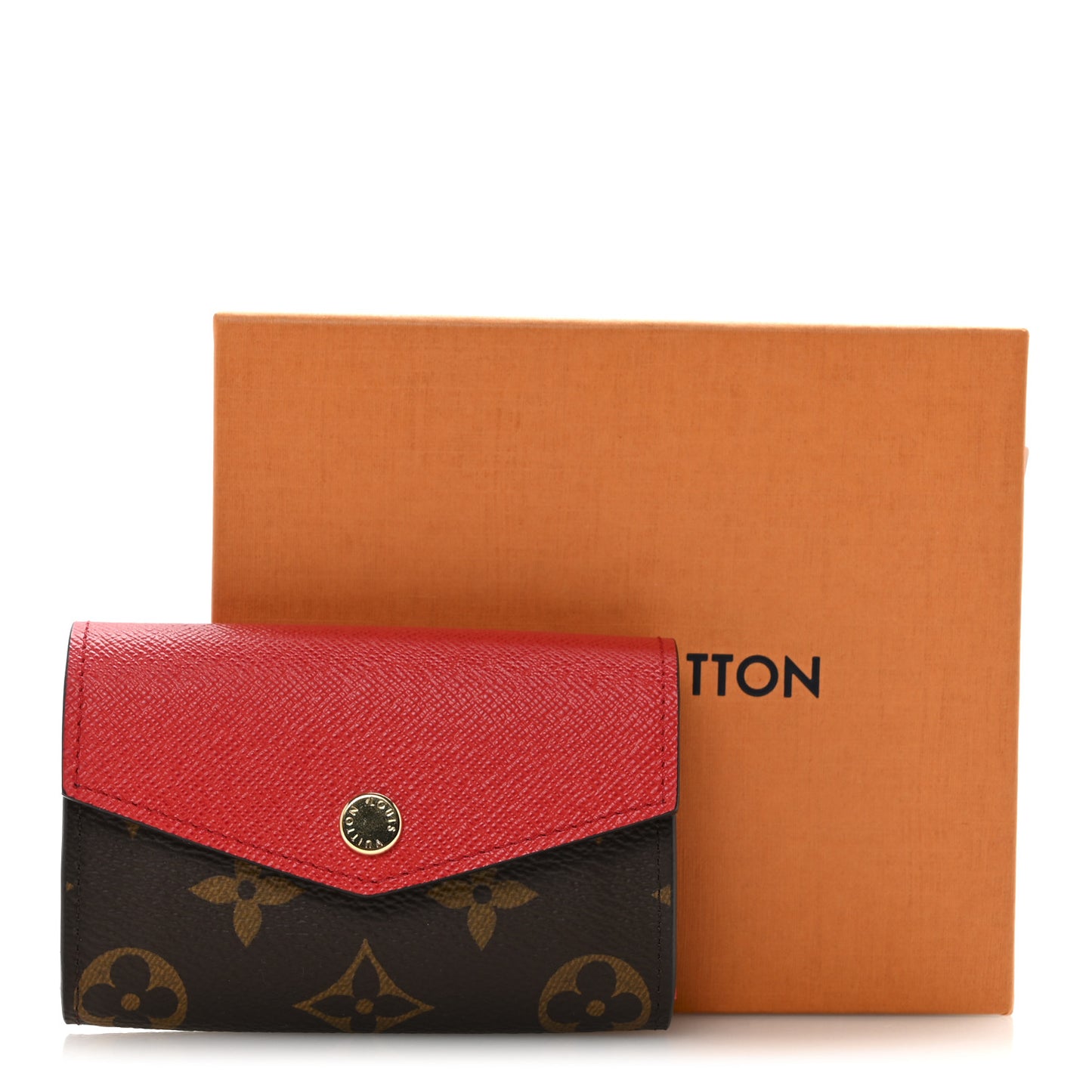 Monogram Sarah Multicartes Coquelicot