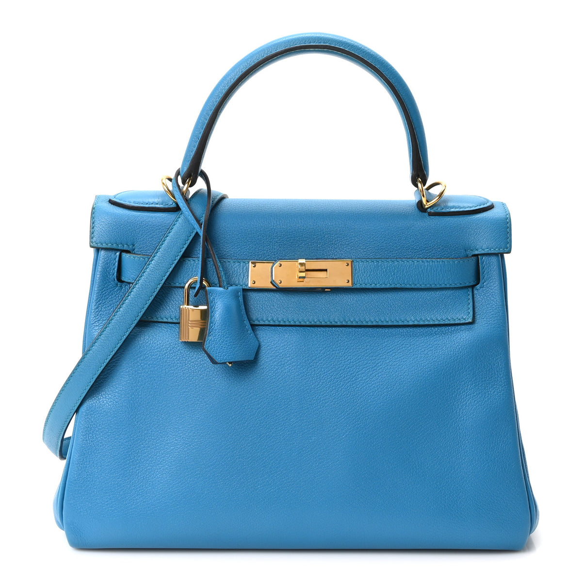 Hermes Evercolor Kelly Retourne 28 Bleu Zanzibar 1 of 9