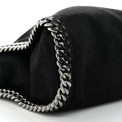 Stella McCartney Shaggy Deer Mini Falabella Fold Over Tote Black 9 of 11