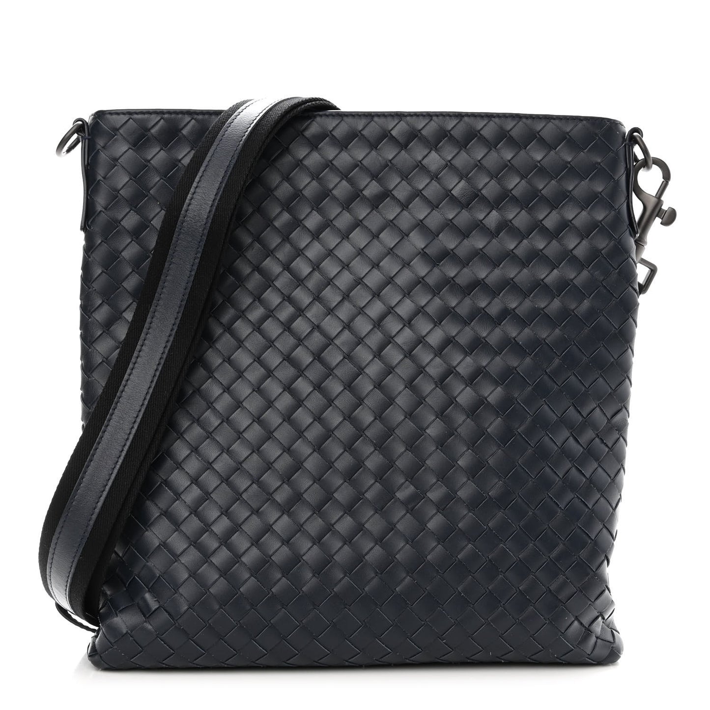 Nappa Intrecciato VN Crossbody Messenger Bag Navy