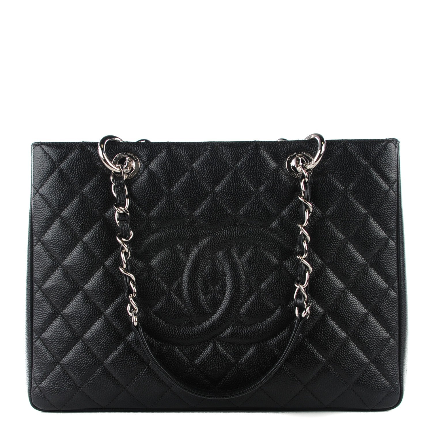 Chanel Caviar Quilted Grand Shopping Tote GST Black 1 of 8
