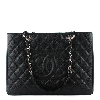 Chanel Caviar Quilted Grand Shopping Tote GST Black 1 of 8
