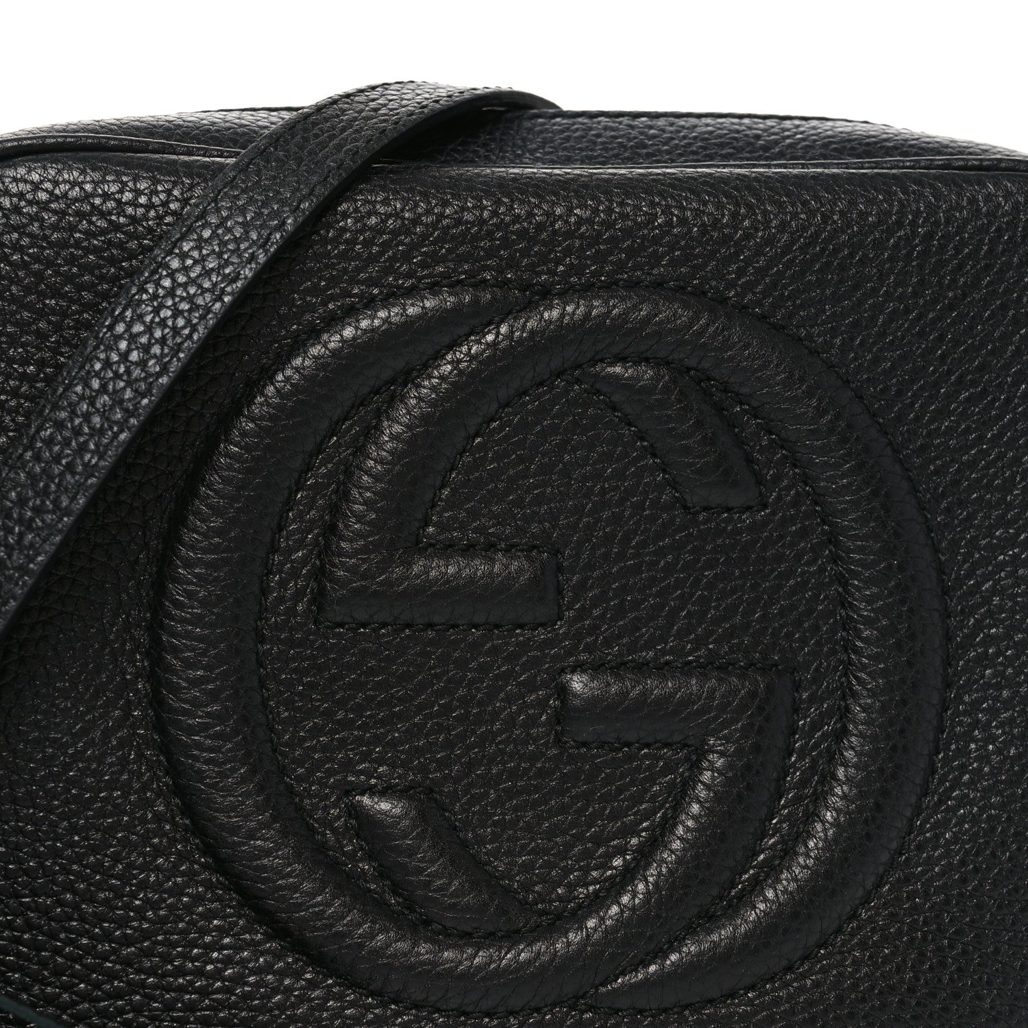 Gucci Pebbled Calfskin Small Soho Disco Bag Black 8 of 10