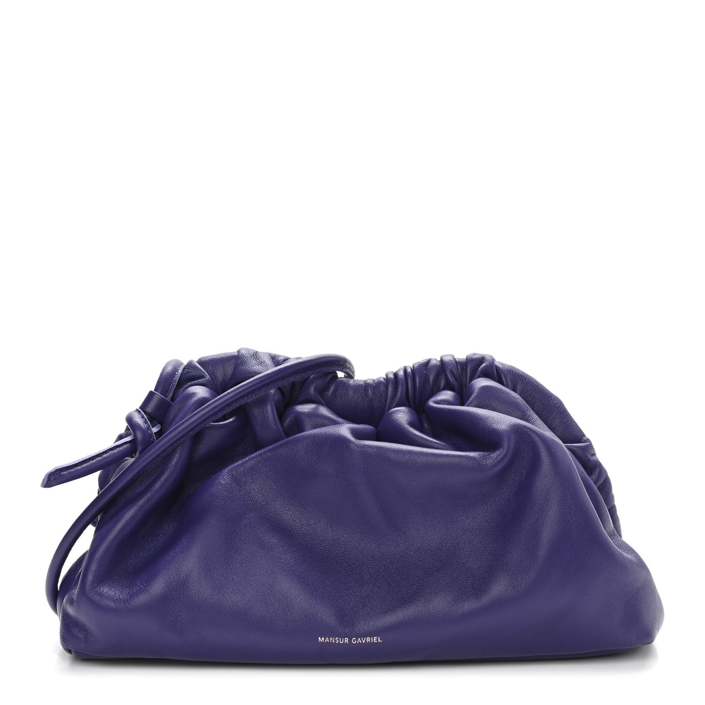 Lambskin Mini Cloud Clutch Viola