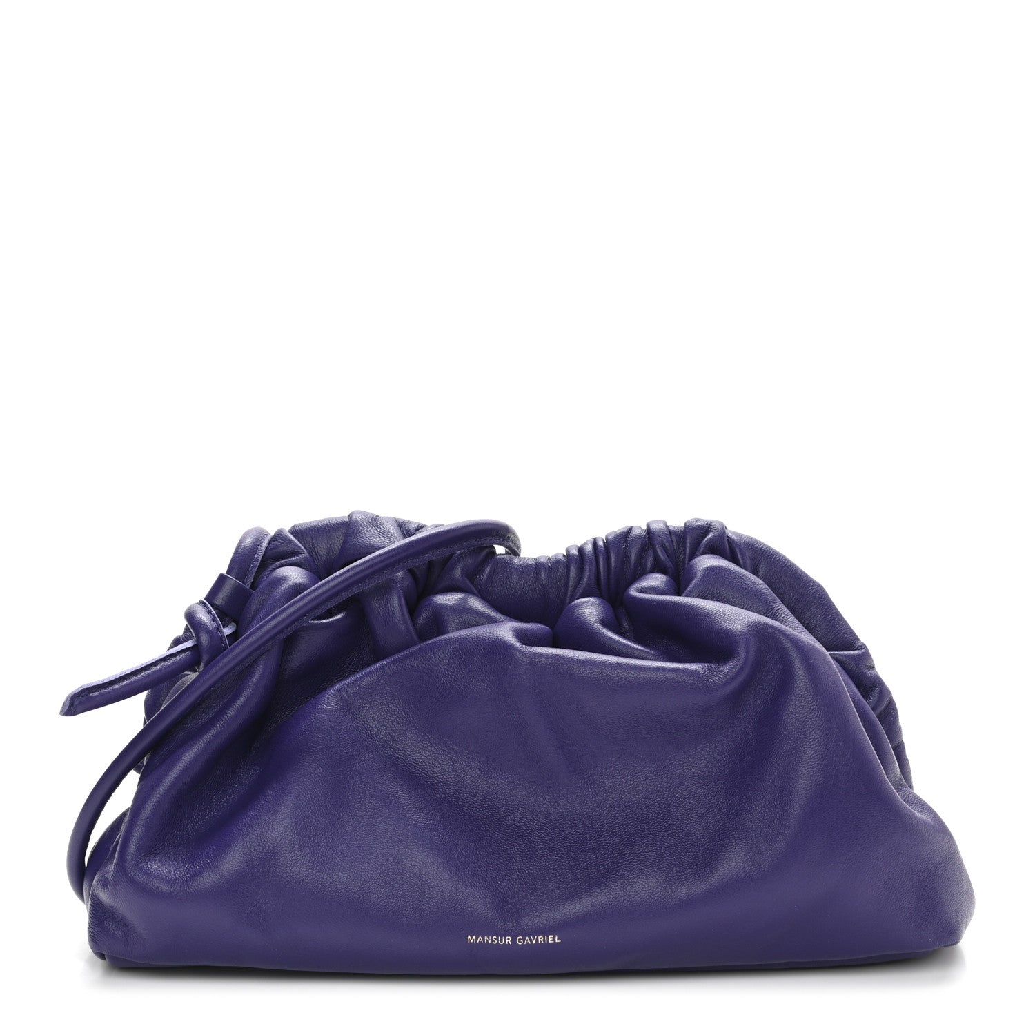 Mansur Gavriel Lambskin Mini Cloud Clutch Viola 1 of 9