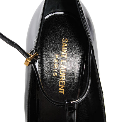 Saint Laurent Patent T-Strap Pumps Black 39 7 of 7
