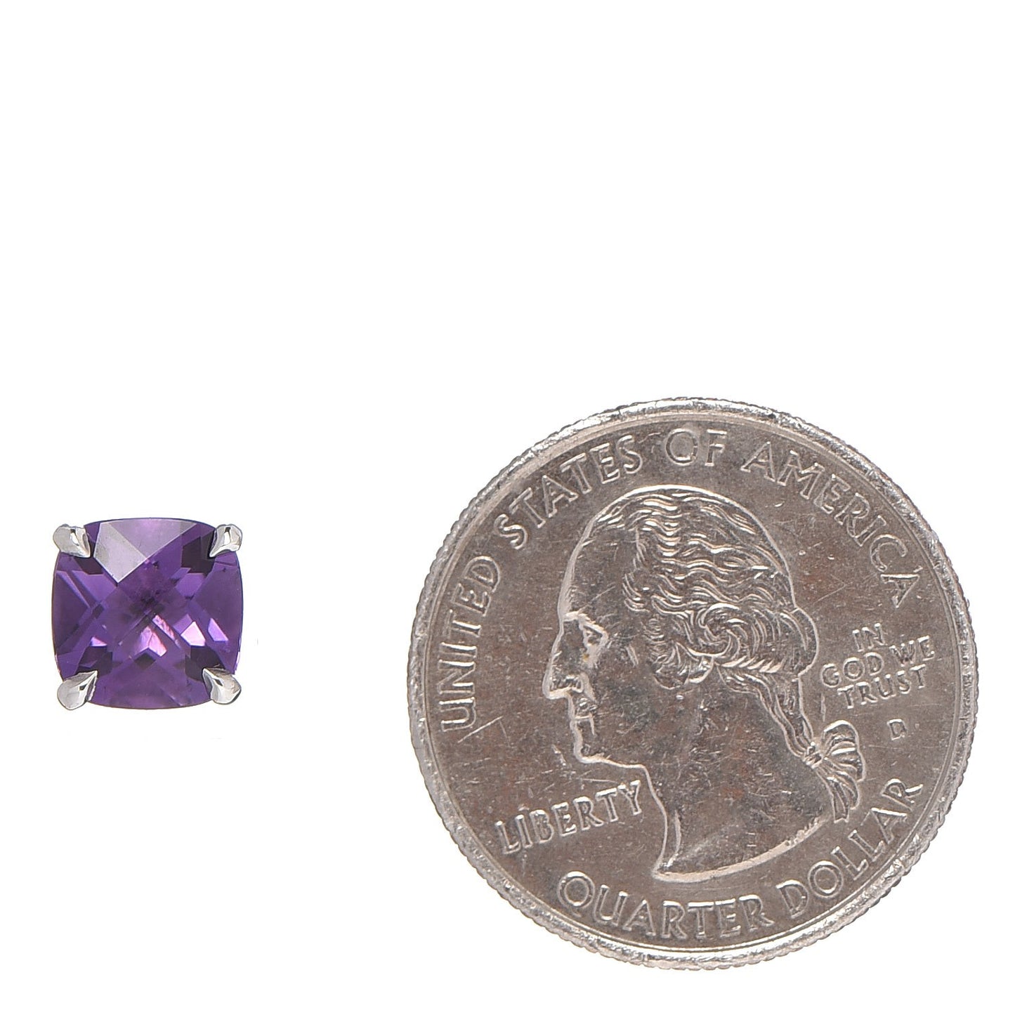 Sterling Silver Amethyst Sparklers Stud Earrings
