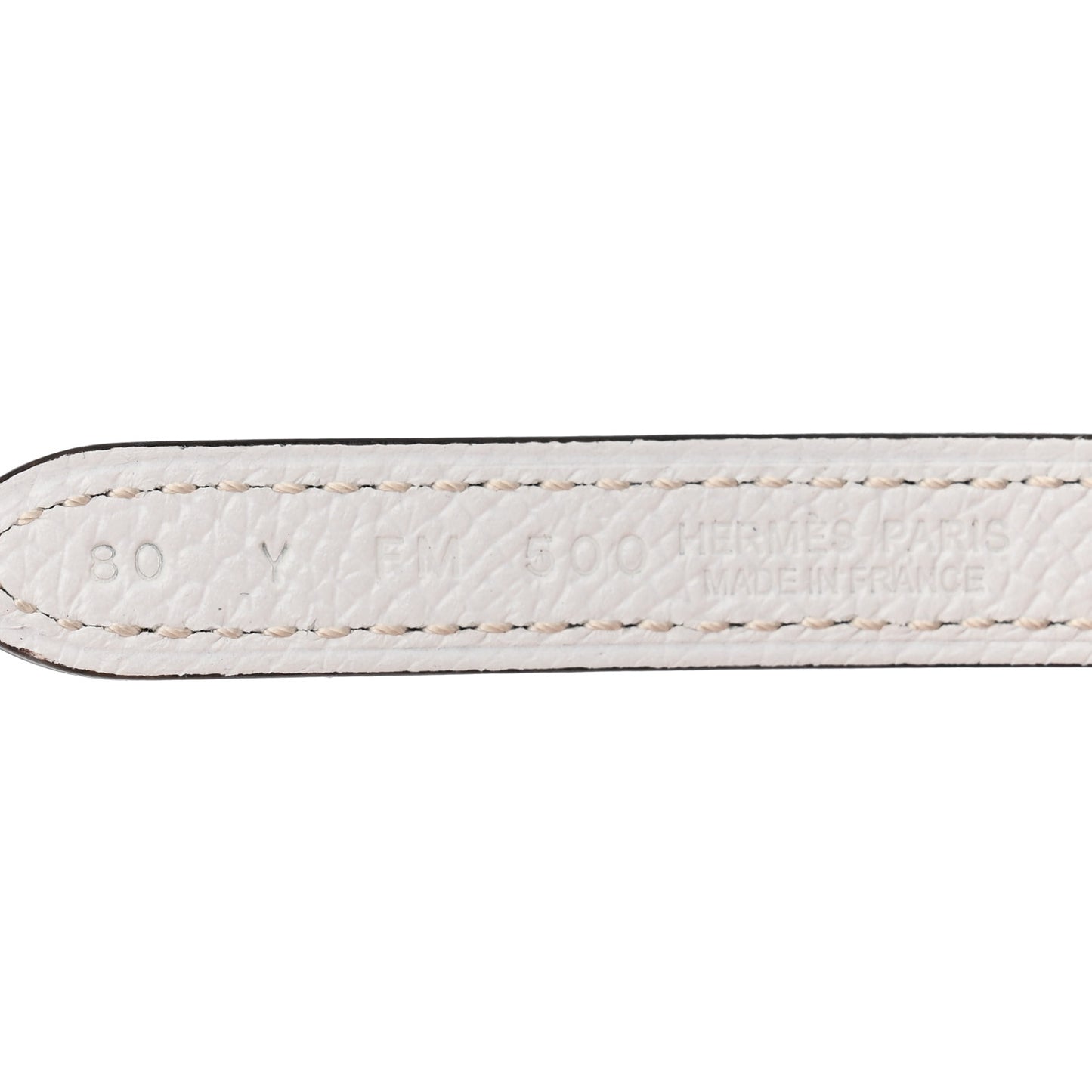 Epsom Swift 24mm Mors H Belt 70/28 Etoupe White