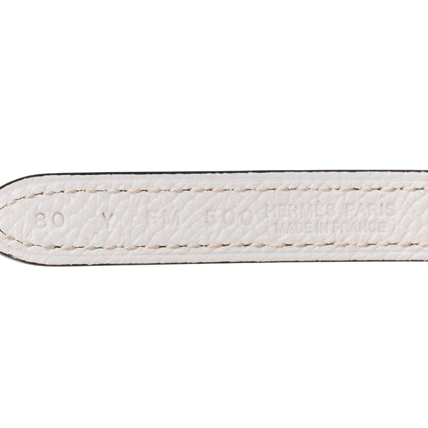 Hermes Epsom Swift 24mm Mors H Belt 70/28 Etoupe White 3 of 6
