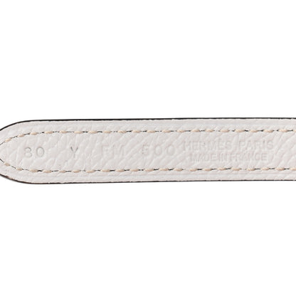 Hermes Epsom Swift 24mm Mors H Belt 70/28 Etoupe White 3 of 6