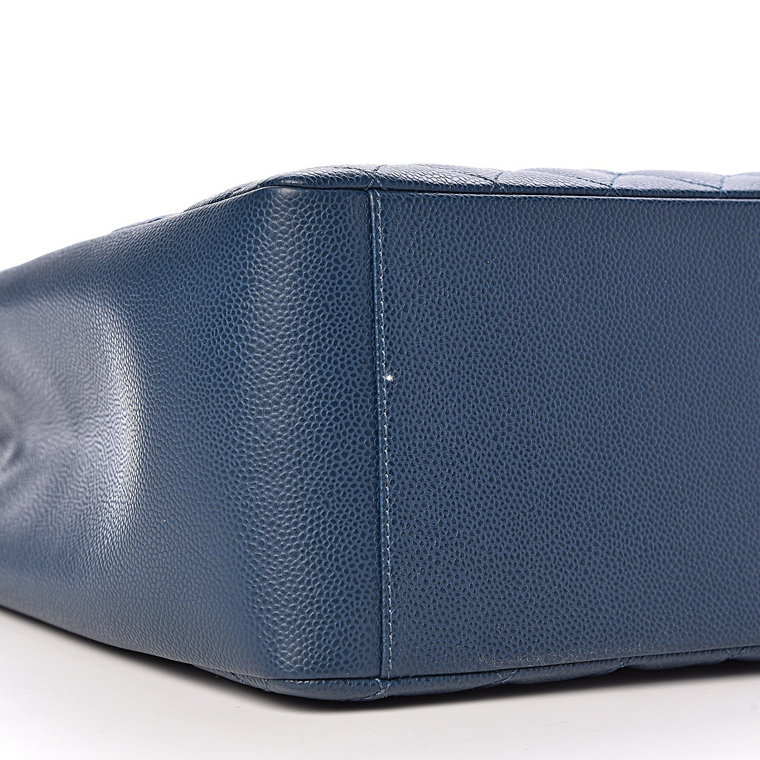 Chanel Caviar Quilted Grand Shopping Tote GST Dark Blue 8 of 10