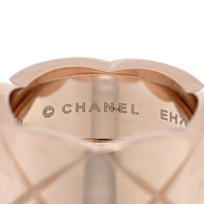 Chanel 18K Beige Gold Large Coco Crush Ring 55 7.25 4 of 5
