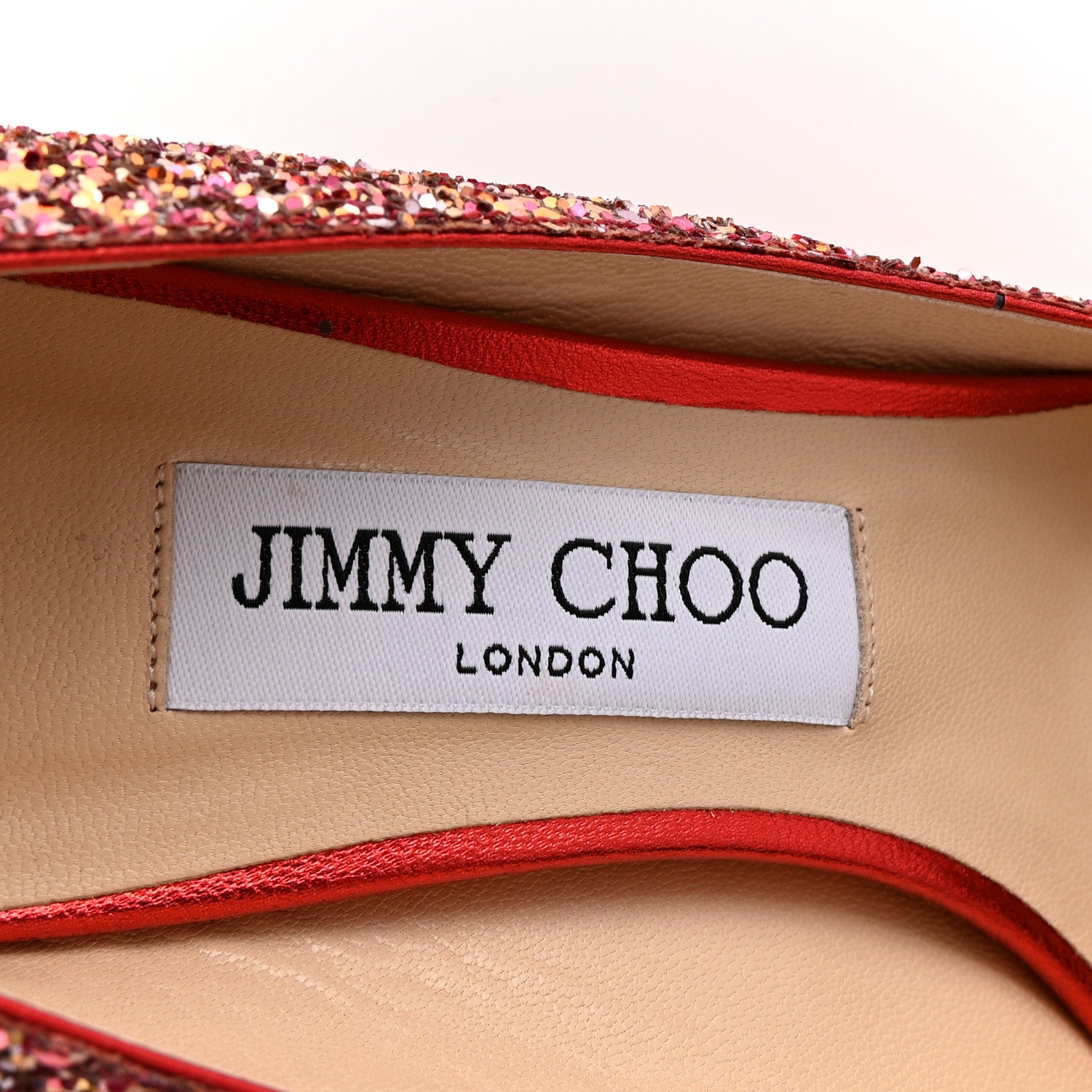 Jimmy Choo Coarse Glitter Degrade Romy 60 Pumps 38 Pink Multi 8 of 9