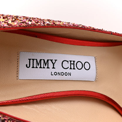 Jimmy Choo Coarse Glitter Degrade Romy 60 Pumps 38 Pink Multi 8 of 9