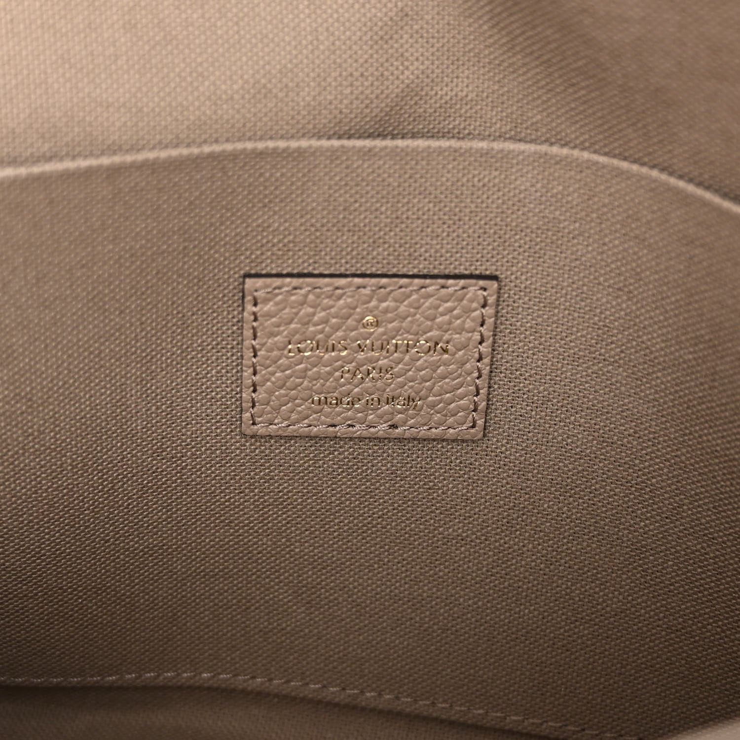 Louis Vuitton Empreinte Monogram Giant Felicie Pochette Tourterelle Creme 7 of 10