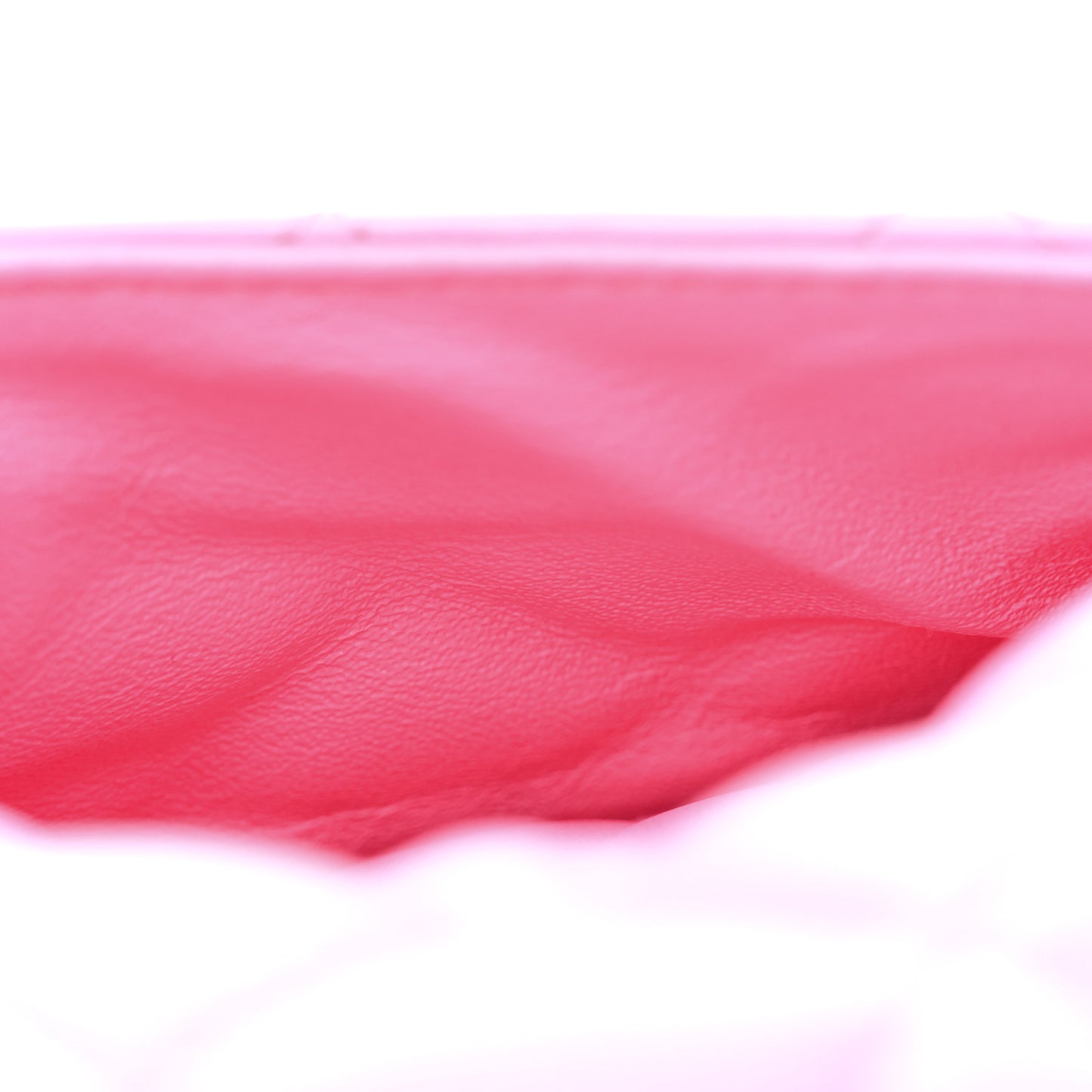Lambskin Quilted Mini Rectangular Flap Neon Pink