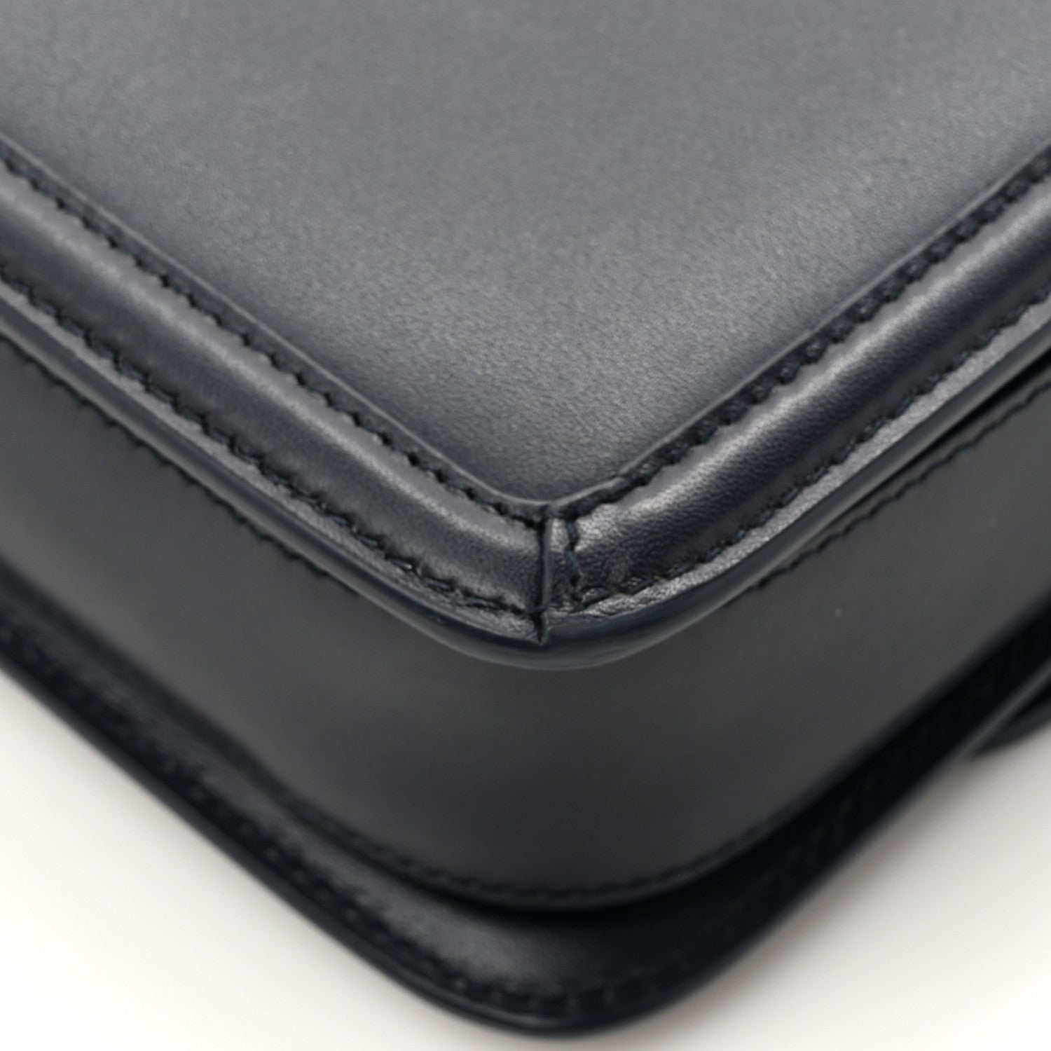 Saint Laurent Box Calfskin Monogram Medium Solferino Satchel Deep Marine 14 of 14