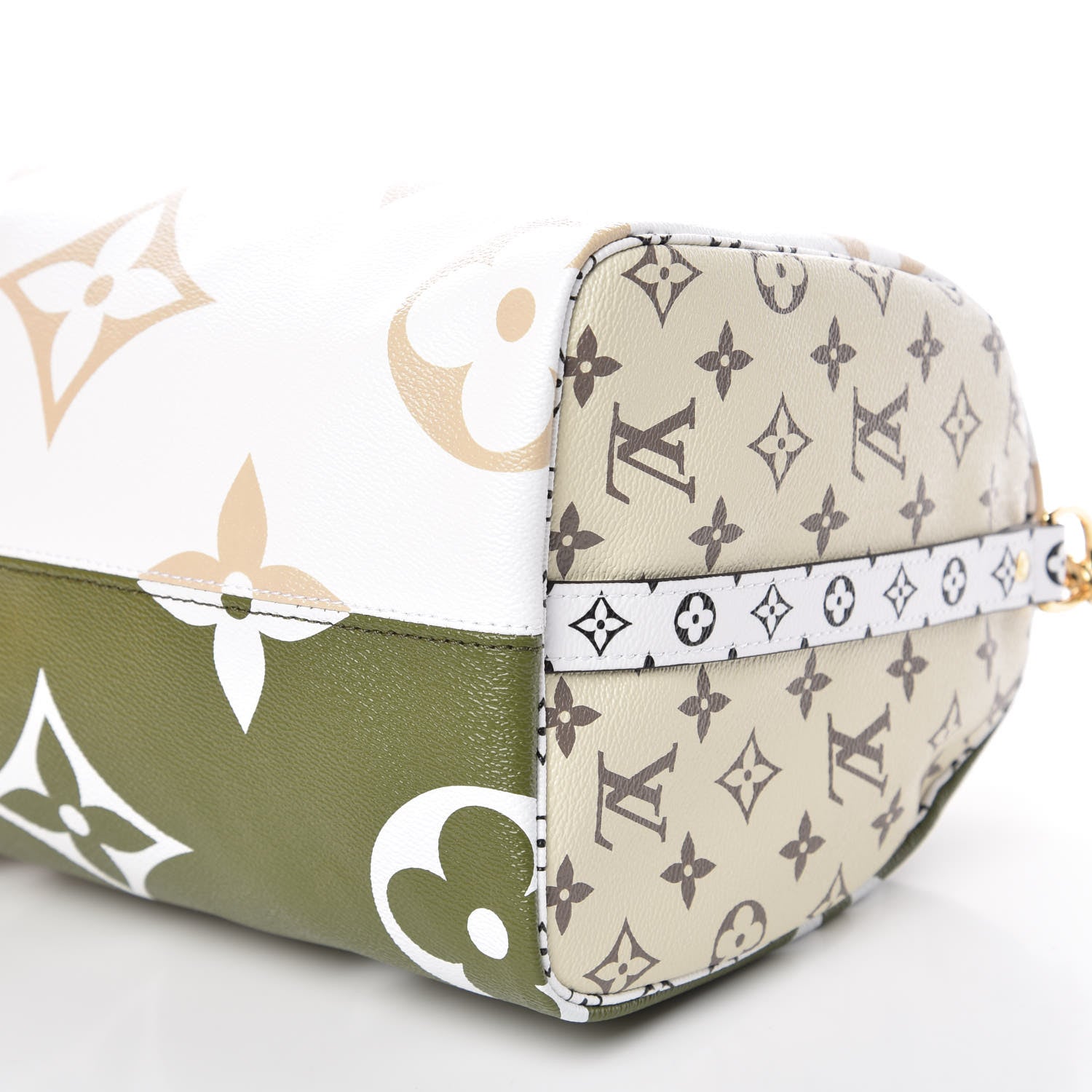 Louis Vuitton Monogram Giant Speedy Bandouliere 30 Kaki Beige 6 of 10