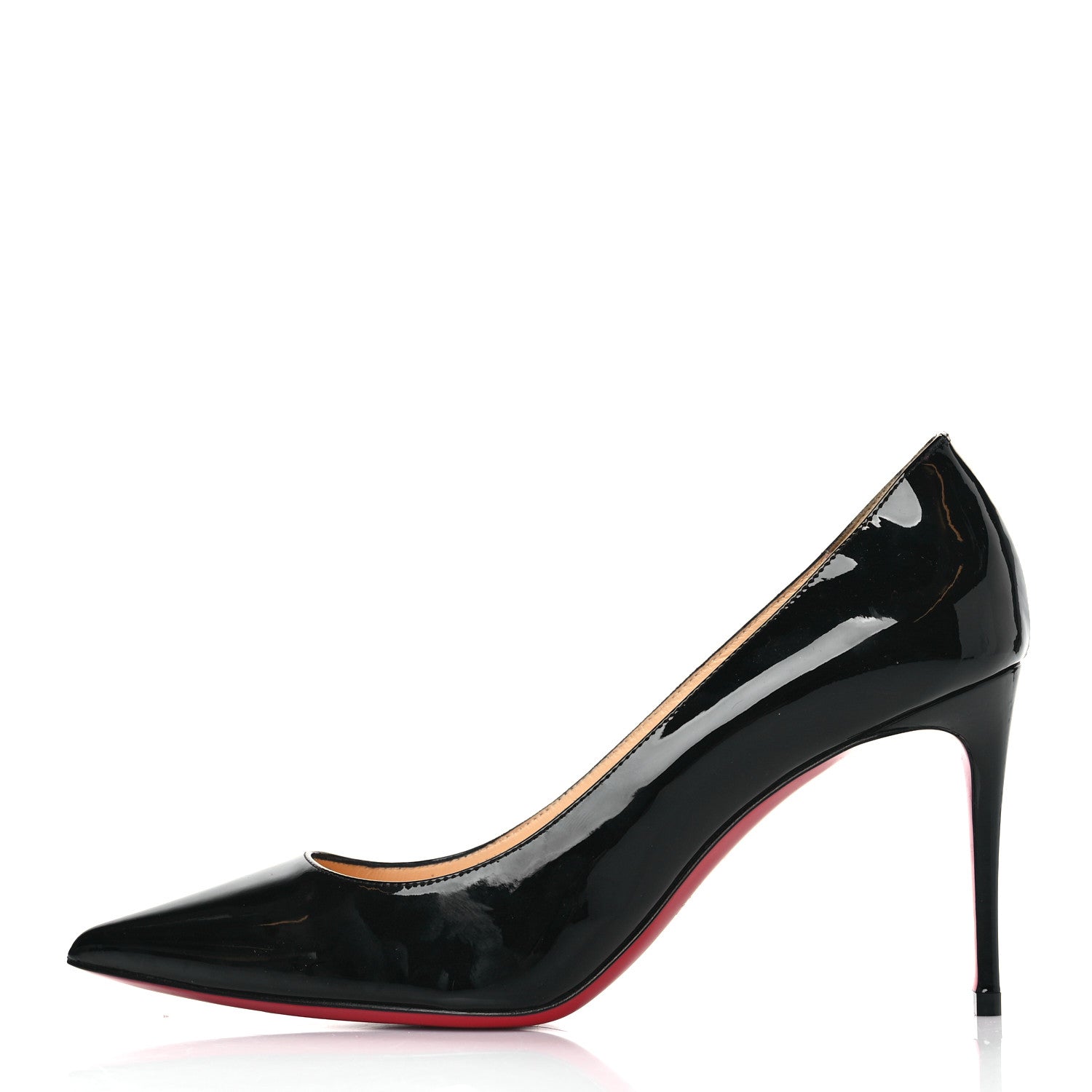 Christian Louboutin Patent Pigalle 85 Pumps 37 Black 1 of 7