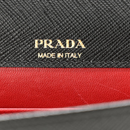 Prada Saffiano Lux Mini Crossbody Bag Black 7 of 10