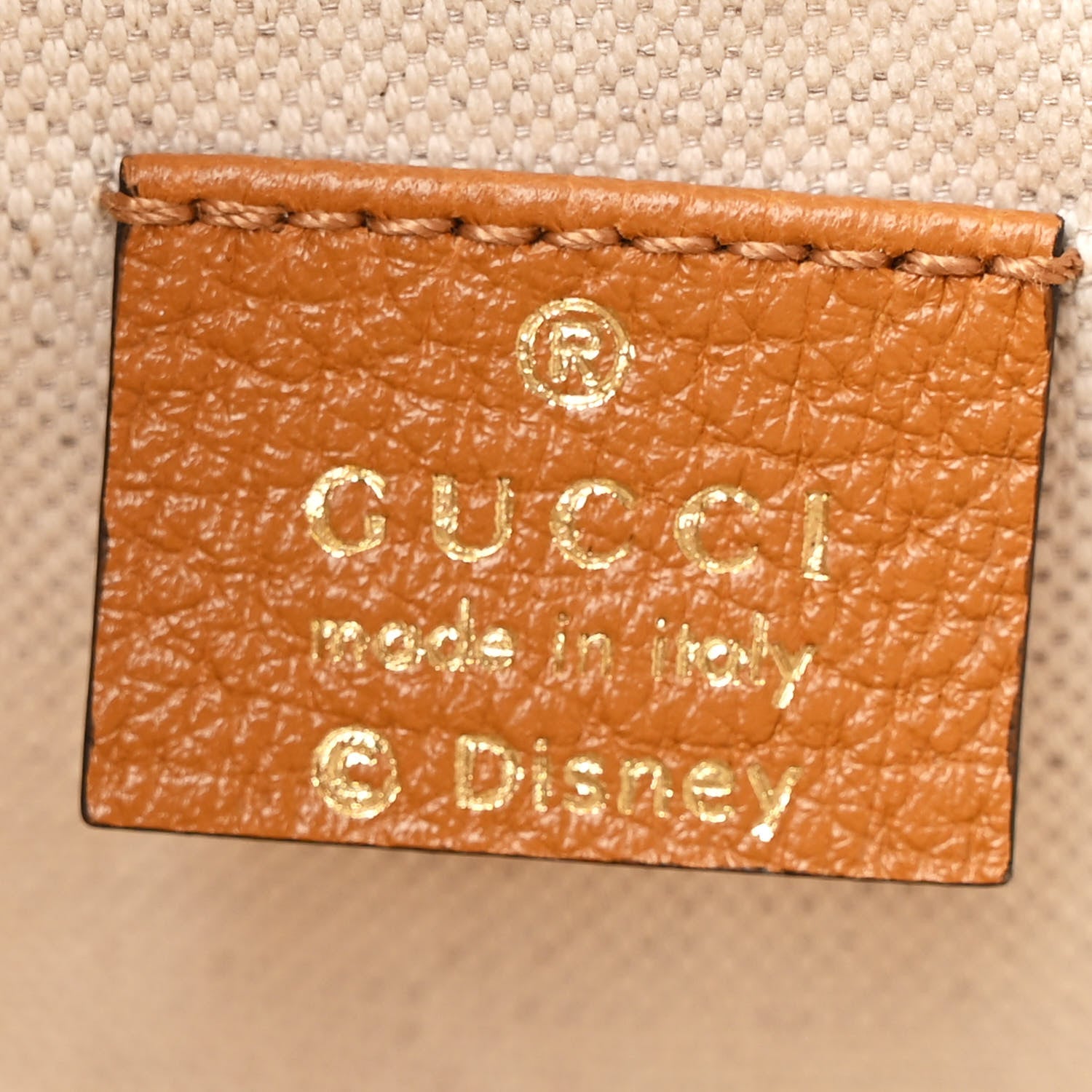 Gucci X DISNEY Mini Vintage GG Supreme Monogram Bucket Bag Beige Vintage Sun Oil 6 of 10