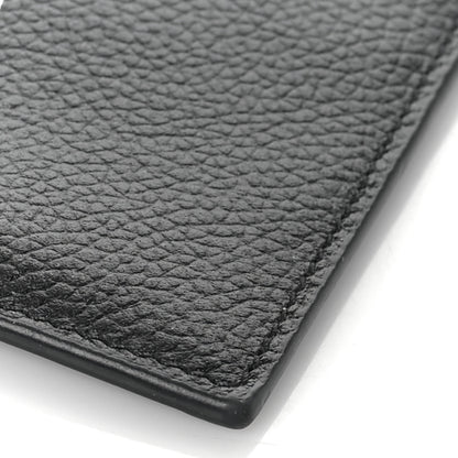 Balenciaga Grained Calfskin Logo Large Cash Long Coin Card Holder Black White 8 of 8