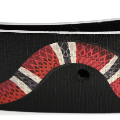 Gucci Shangai Calfskin Kingsnake 35mm Belt 100 40 Black Multicolor 8 of 9