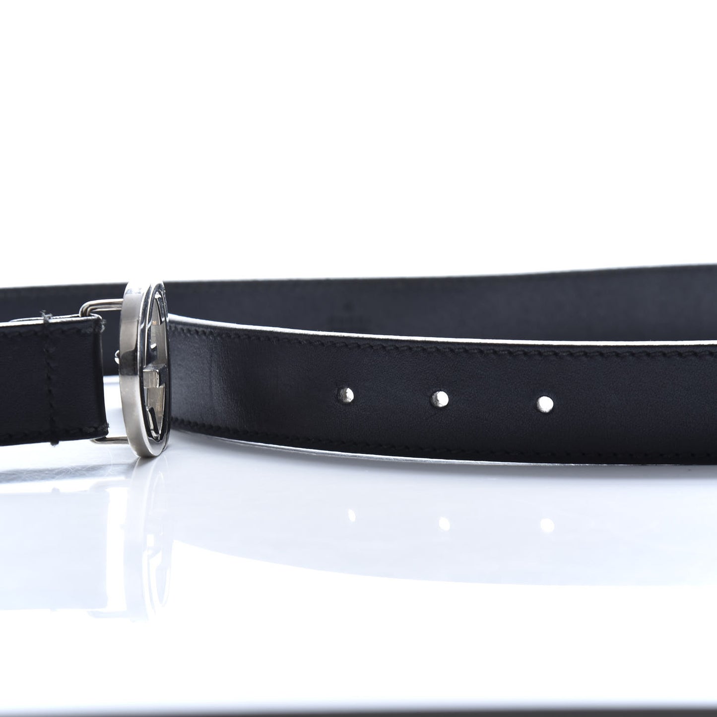 Calfskin Interlocking G Belt 90 36 Black