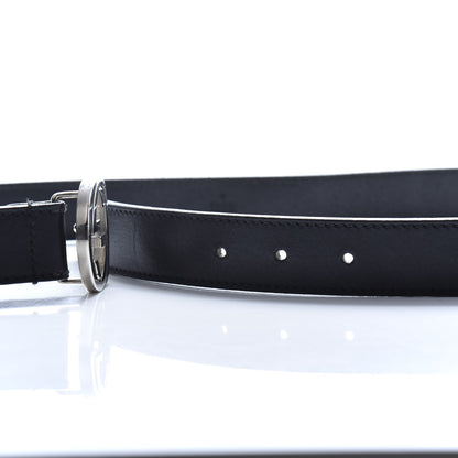 Gucci Calfskin Interlocking G Belt 90 36 Black 4 of 4