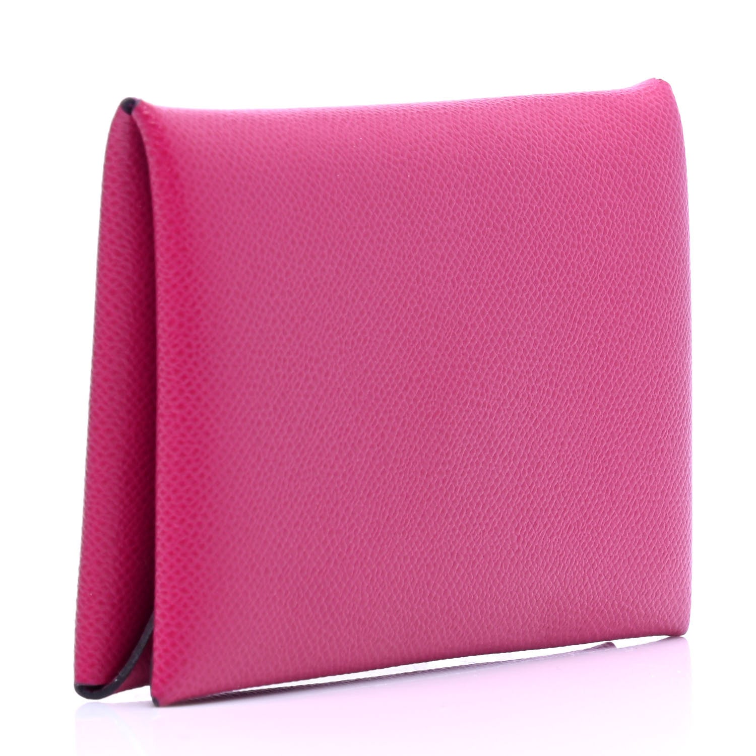 Hermes Epsom Calvi Card Case Rose Pourpre 2 of 4