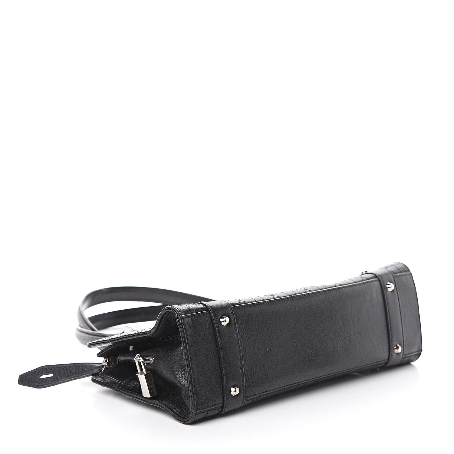 Christian Dior Calfskin Cannage Stitched East West Lady Dior Black 3 of 7