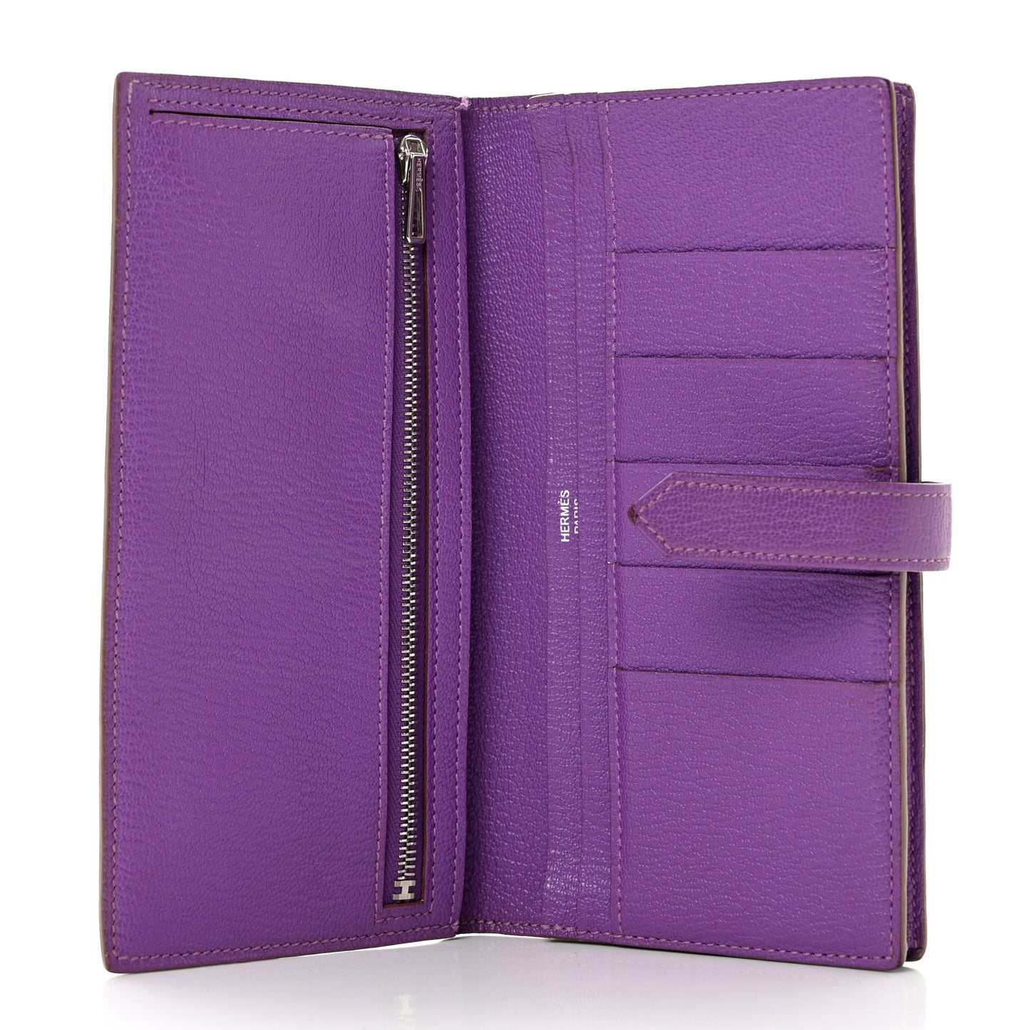 Chevre Mysore Bearn Wallet Parme