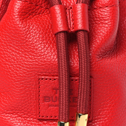 Marc Jacobs Grained Calfskin The Mini Bucket Bag True Red 7 of 9