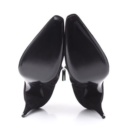 Saint Laurent Suede Kiki Ankle 85 Zip Boot 39 Black 5 of 9