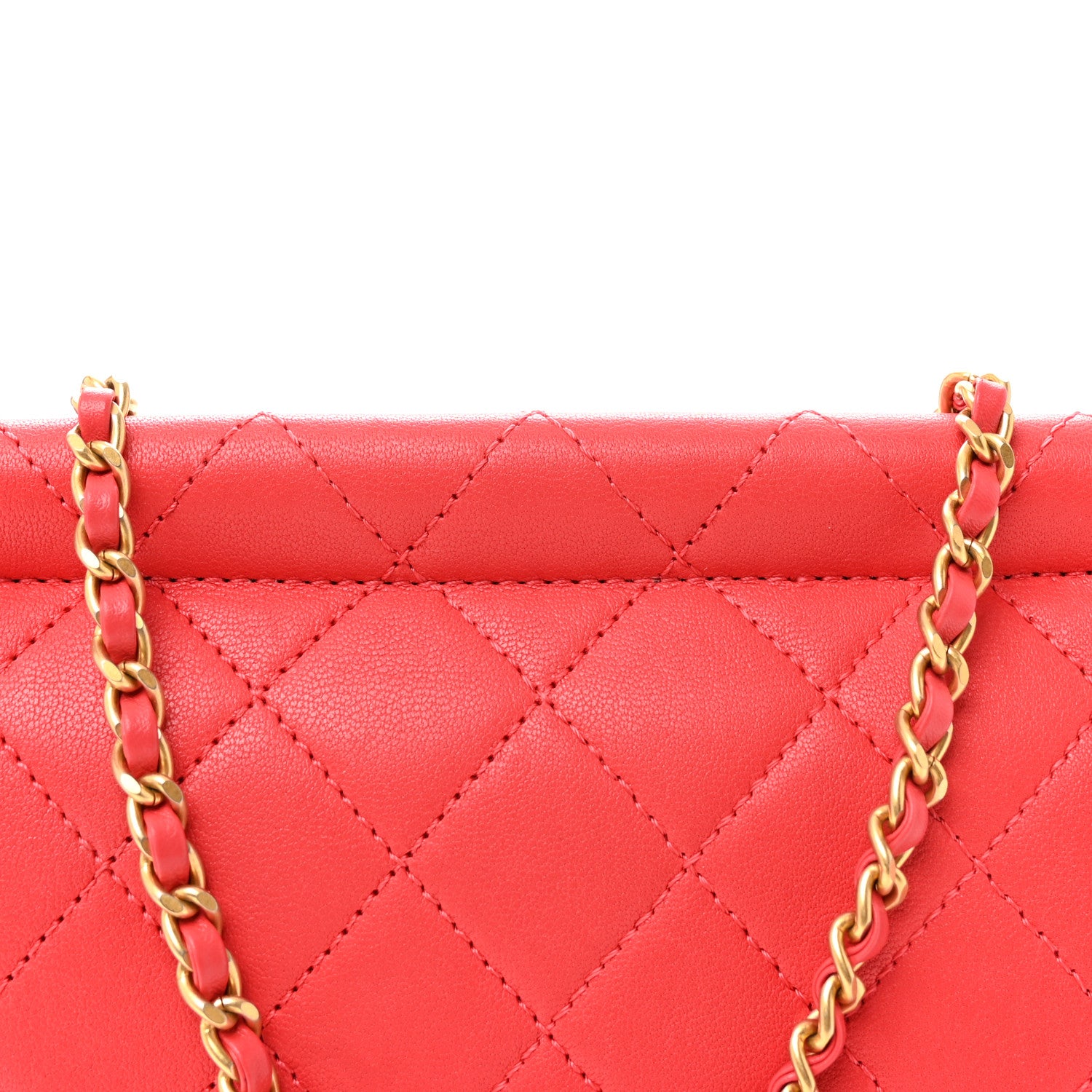 Chanel Goatskin Quilted Chic Pearls Flap Dark Pink 8 of 10