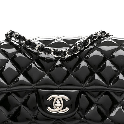Chanel Patent Calfskin Quilted Mini Rectangular Flap Black 8 of 10