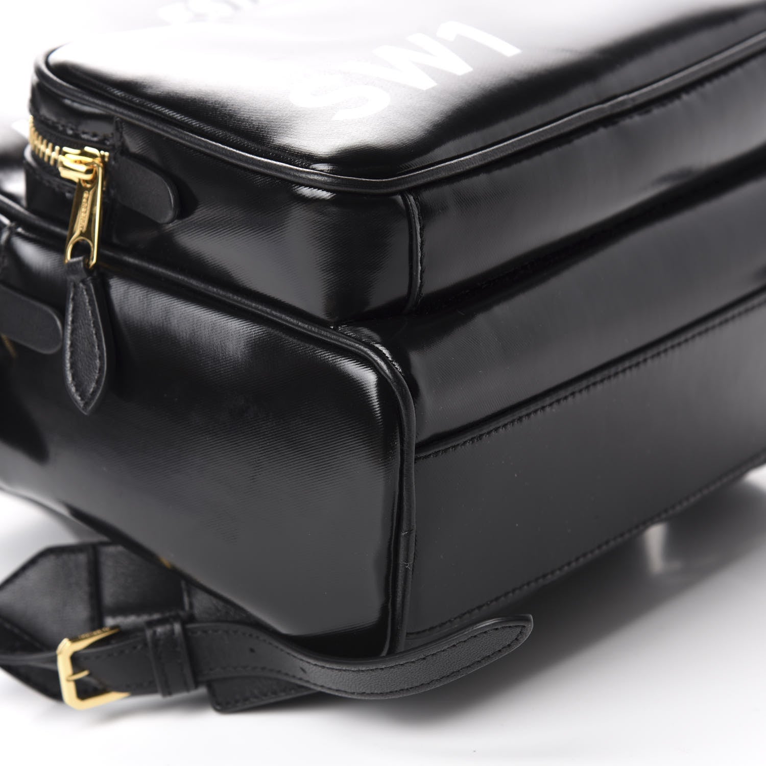 Burberry Coated Canvas Horseferry Print Backpack Black 5 of 9