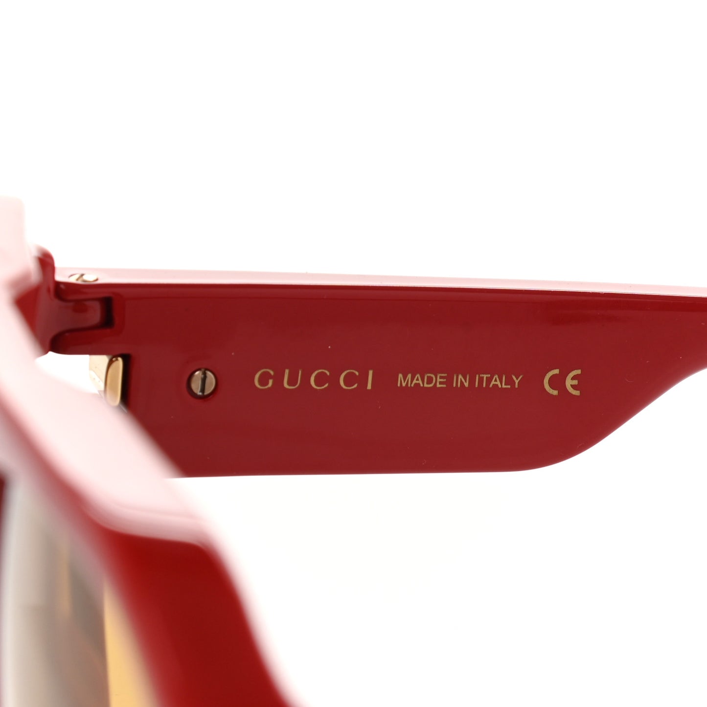 Acetate Aviator Sunglasses GG0665S Red