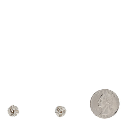 Tiffany Sterling Silver Twist Knot Earrings 2 of 4