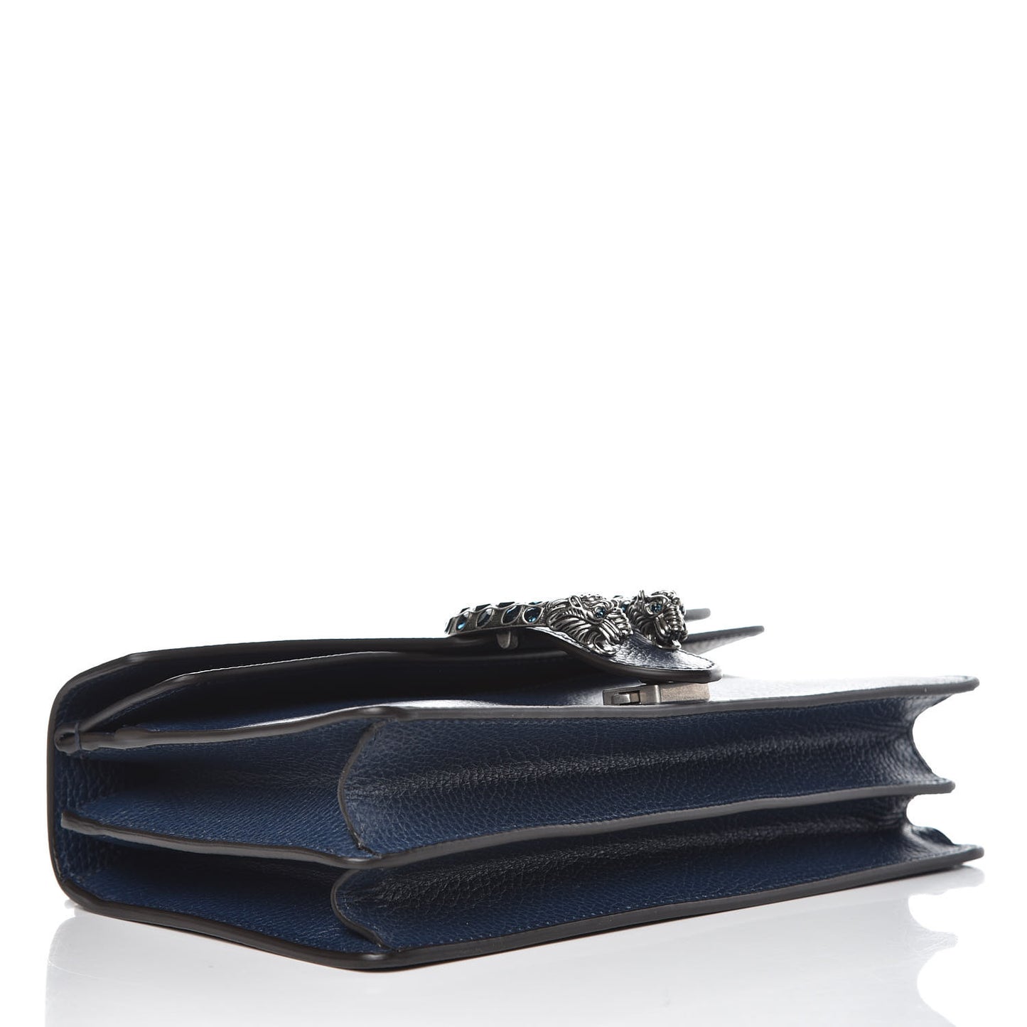 Dollar Calfskin Crystal Small Dionysus Shoulder Bag Blue Agata Montana Sapphire